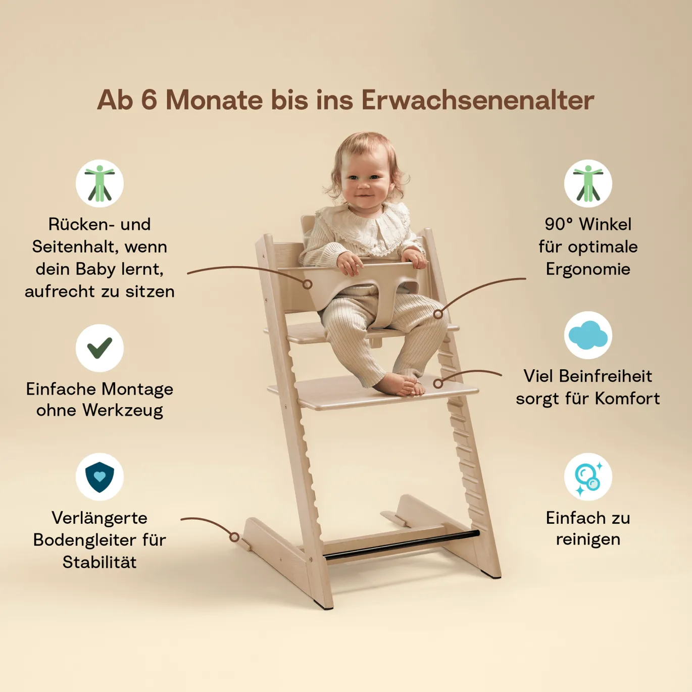 Trio Set Tripp Trapp® Buche Natural