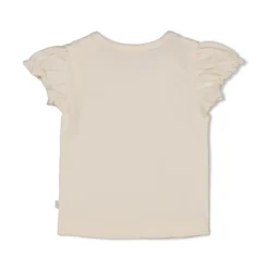 T-Shirt mit Häkelblume