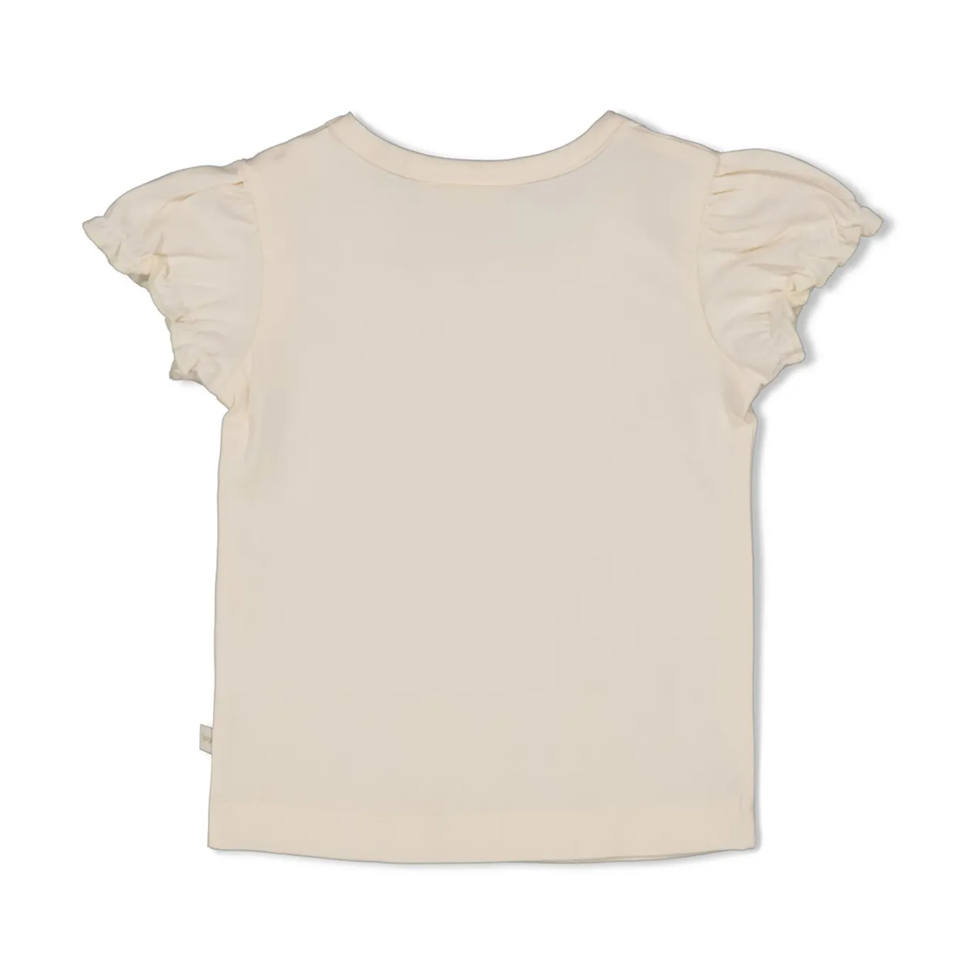 T-Shirt mit Häkelblume