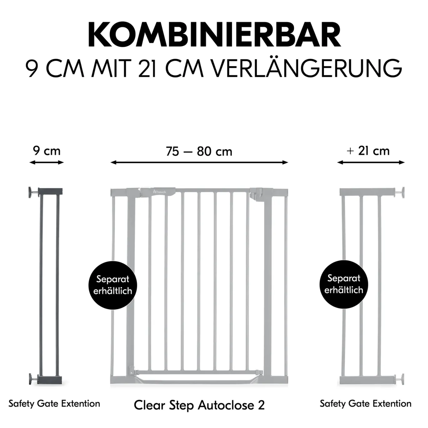 Universal Verlängerung 9cm für hauck Schutzgitter
