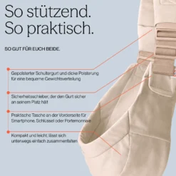 Upsie Hüfttrage Pearl Grey
