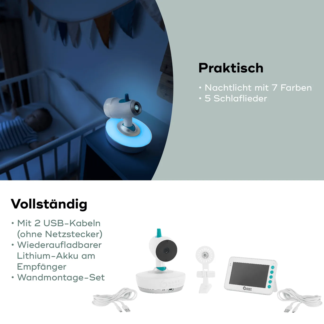 Video Babyphone YOO-Moov und Zusatzkamera YOO-Moov