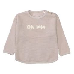Waffelpiqué-Shirt Oh lala