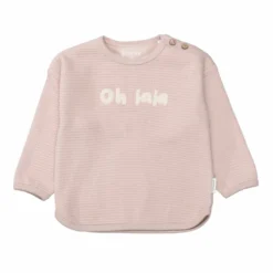 Waffelpiqué-Shirt Oh lala