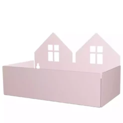 Wandregal & Box Häuser Rosa