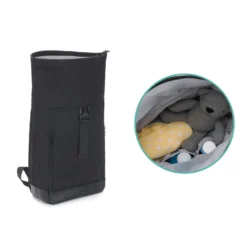Wickelrucksack Rolltop Schwarz