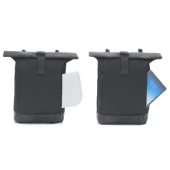 Wickelrucksack Rolltop Schwarz