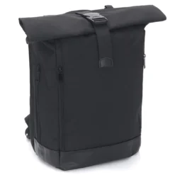 Wickelrucksack Rolltop Schwarz
