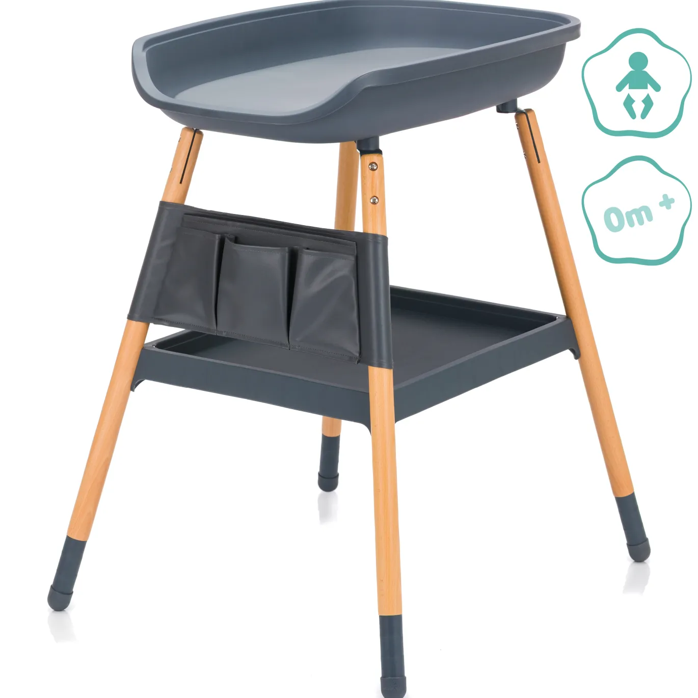 Wickeltisch Style Grau
