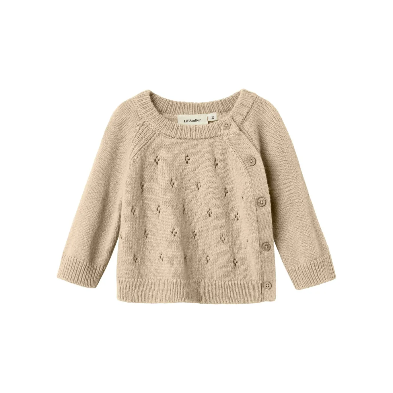 Woll-Strickjacke Ajour