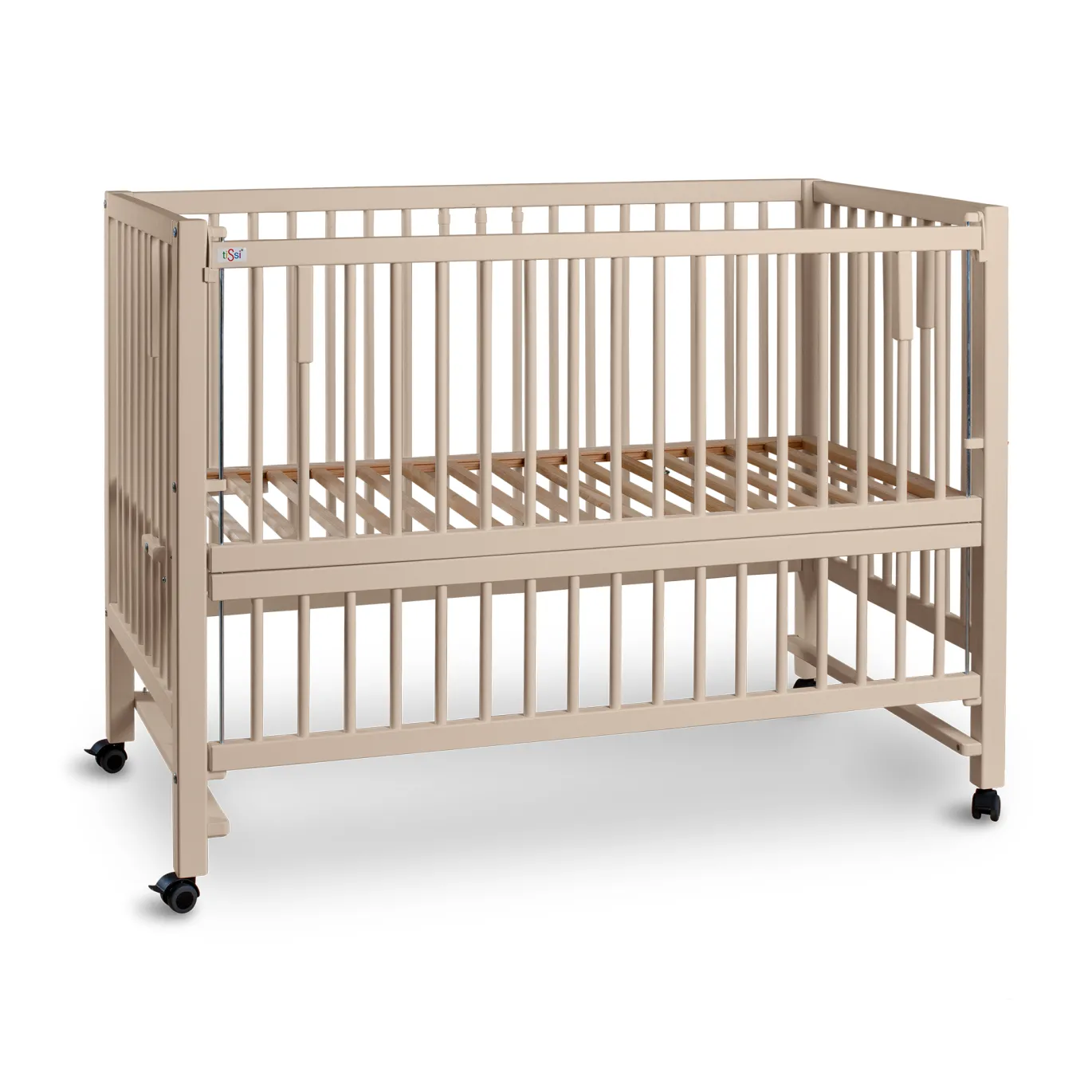XXL Beistellbett HAJO Seiden-Beige