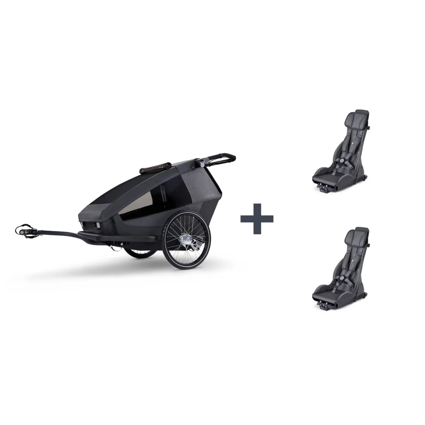 Yuuna Moonlight Black Set mit zwei Premium Sitzen
